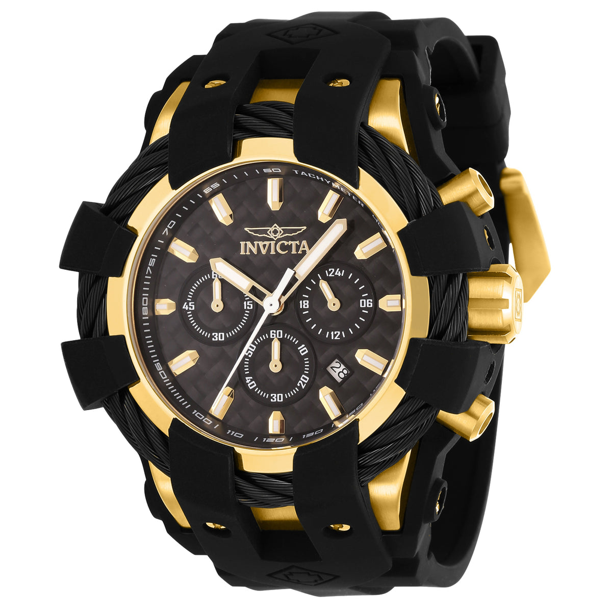 Invicta Bolt Quartz Black Dial Analog Watch For - Gents 23861