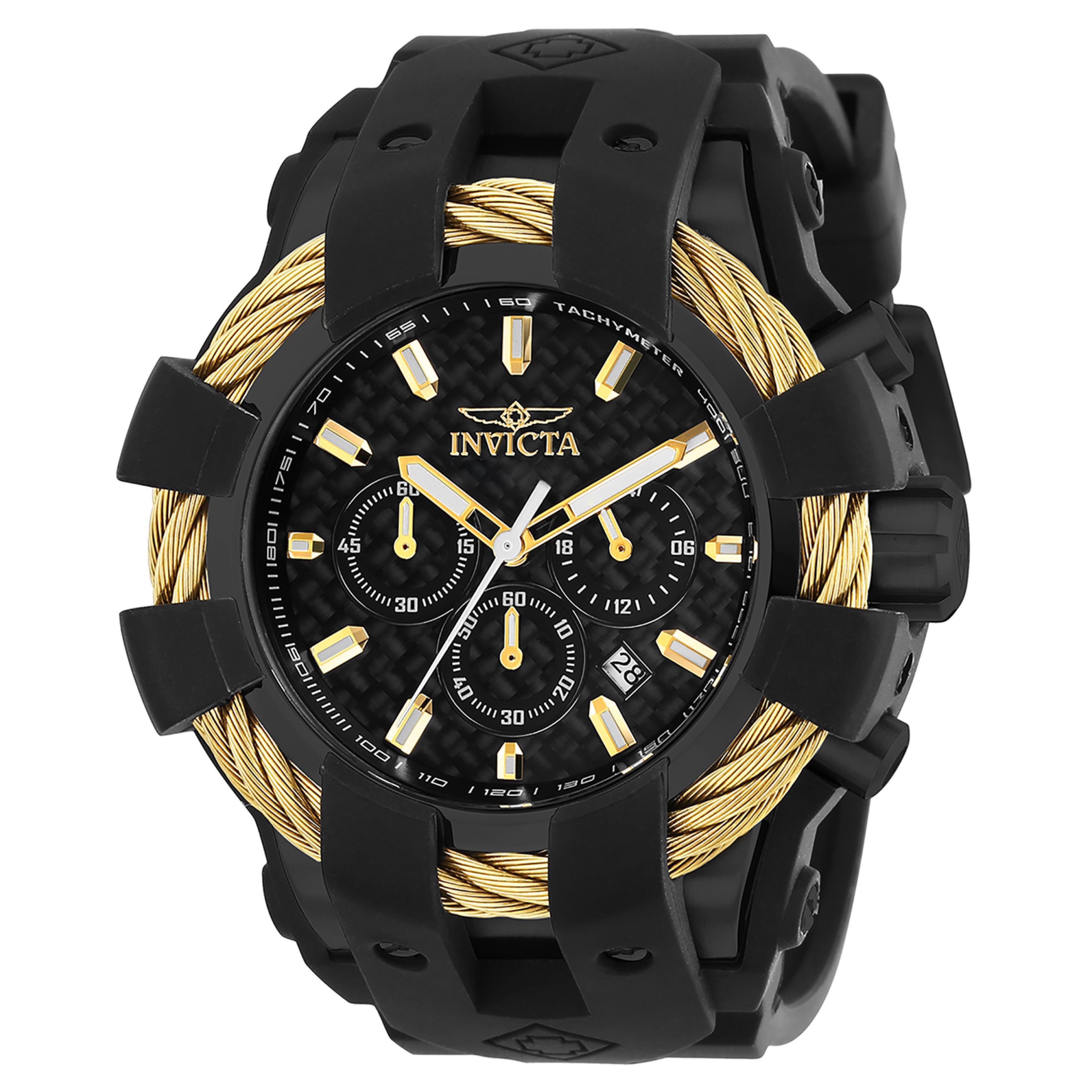 Invicta Bolt Quartz Black Dial Analog Watch For - Gents 23866