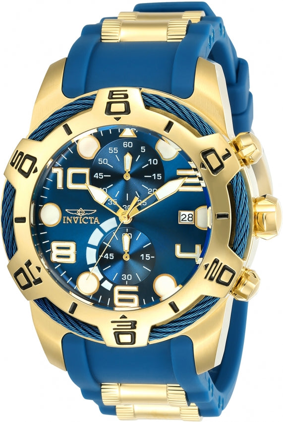 Invicta Bolt Quartz Blue Dial Analog Watch For Gents - 24217