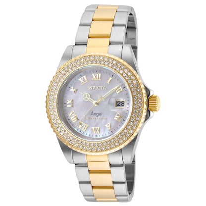 INVICTA Angel Quartz Movement White Analog  Dial Watch For Ladies- 24616