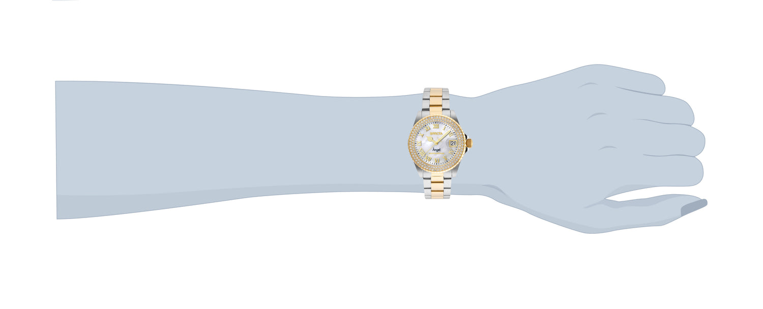 INVICTA Angel Quartz Movement White Analog  Dial Watch For Ladies- 24616
