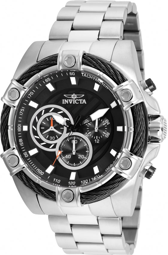 Invicta Bolt Quartz Black Dial Analog Watch For Gents - 25512