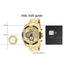 Invicta Stainless Steel Bolt Chronograph Gold Dial, Gold Band Analog Watch for Men - 25515