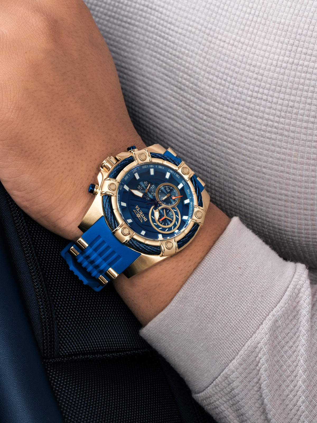 Invicta Casual Analog Blue Dial MenS Watch-25527