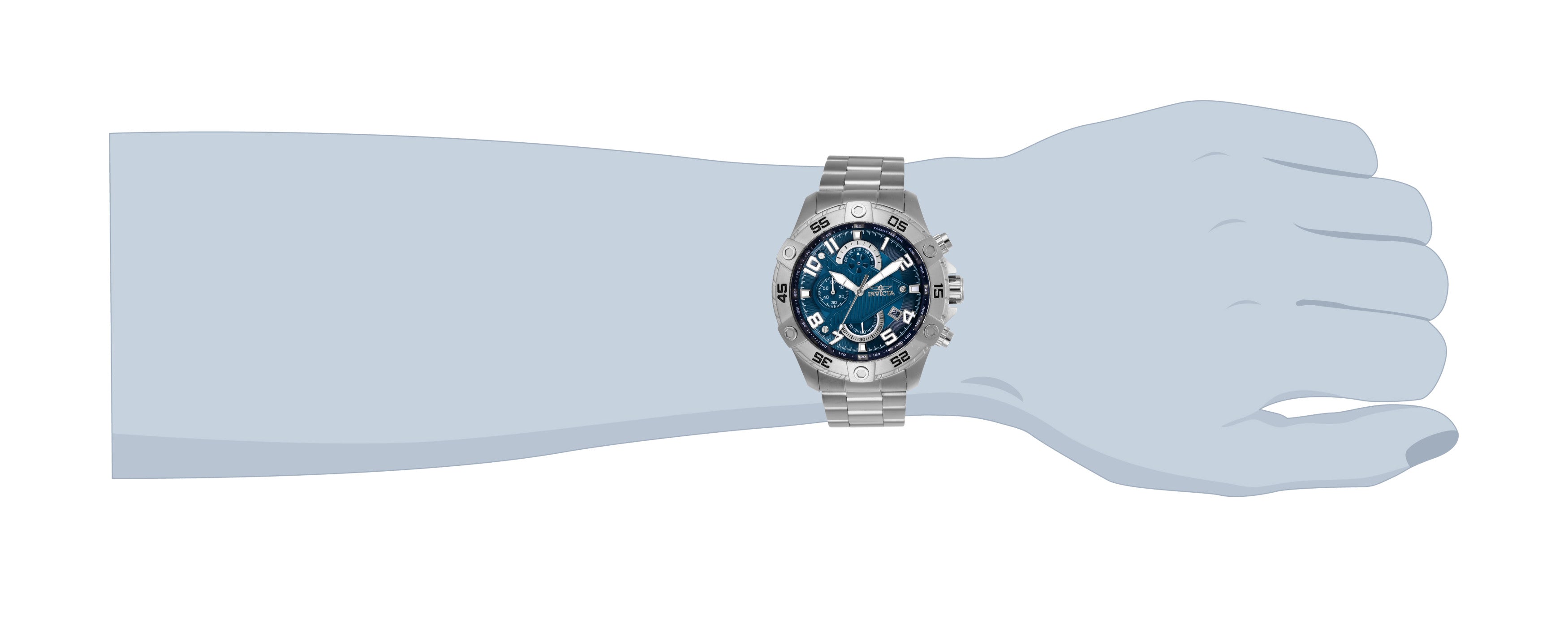 INVICTA S1 Rally Quartz Movement Blue Analog  Dial Watch For Gents- 26094