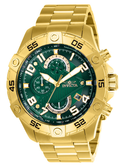 INVICTA S1 Rally Quartz Movement Green Analog  Dial Watch For Gents- 26096