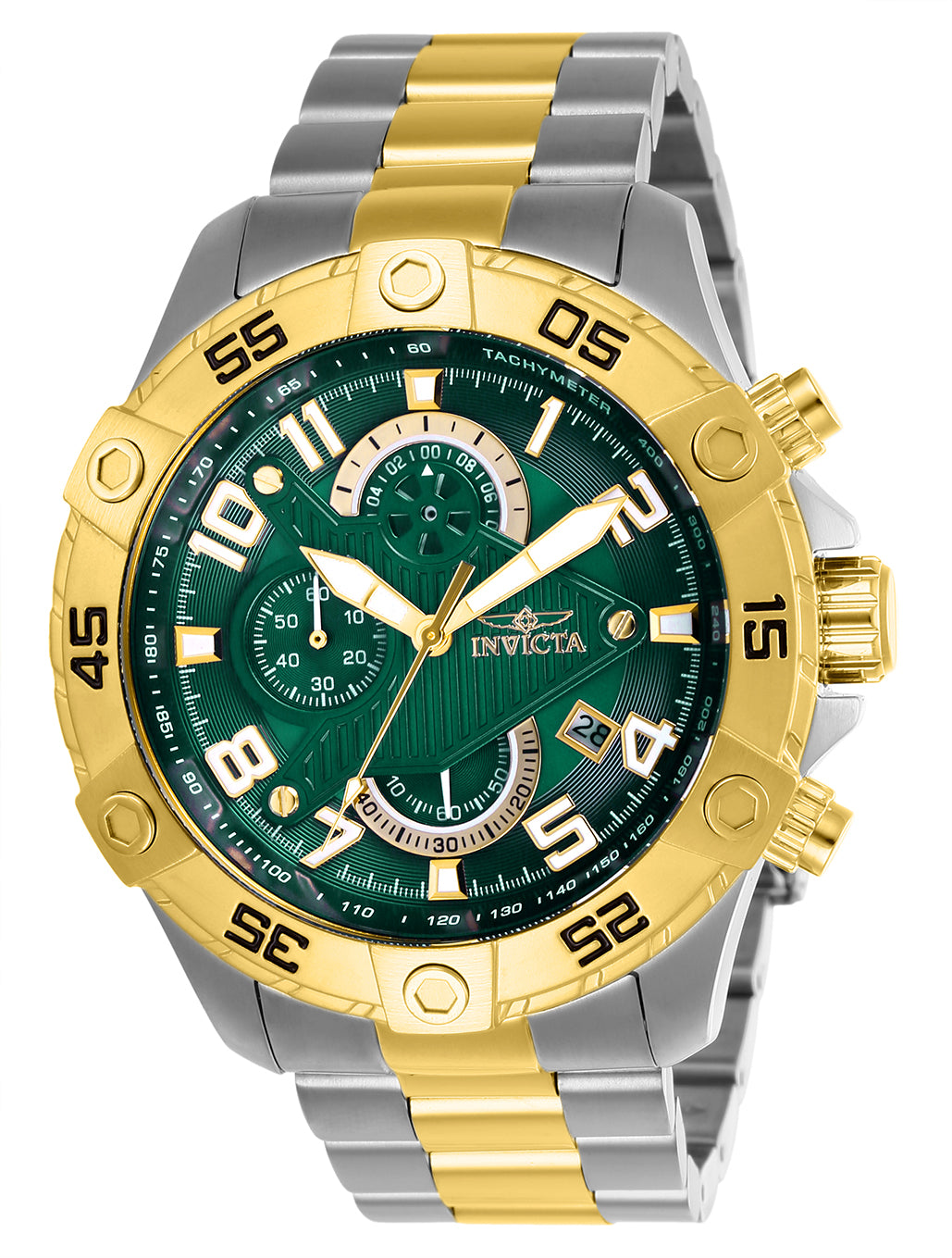 INVICTA S1 Rally Quartz Movement Green Analog  Dial Watch For Gents- 26099
