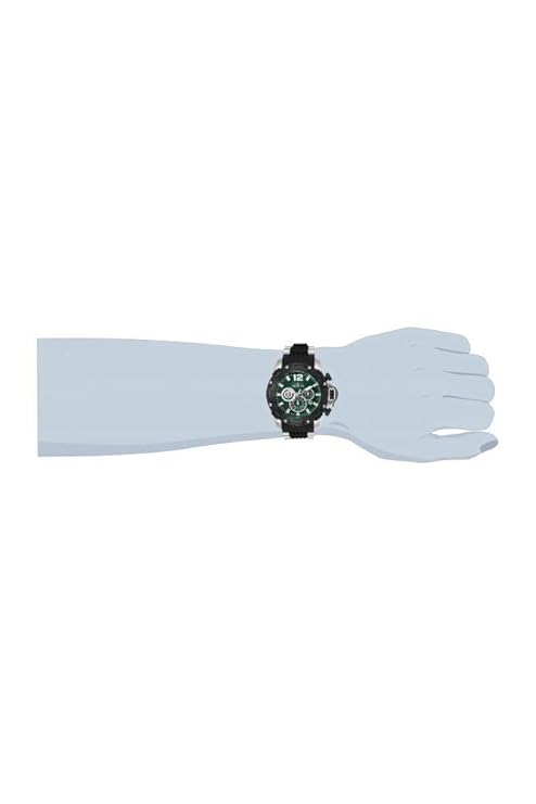 Invicta Silicone Pro Diver Chronograph Green Dial,Multi-Color Band Analog Watch for Men - 26405