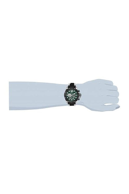 Invicta Silicone Pro Diver Chronograph Green Dial,Multi-Color Band Analog Watch for Men - 26405