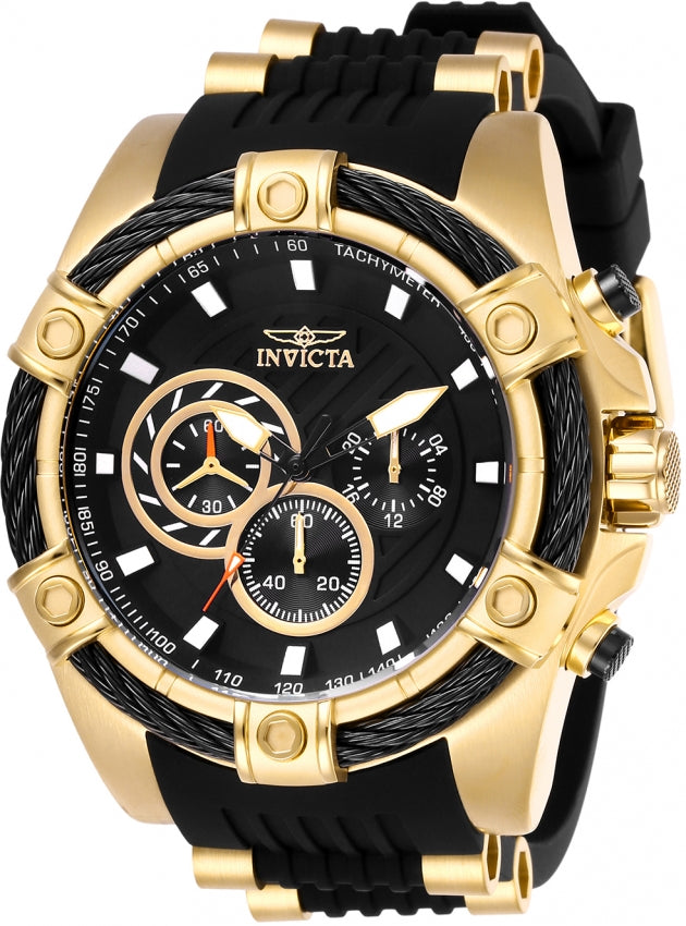 Invicta Bolt Quartz Black Dial Analog Watch For Gents - 26818