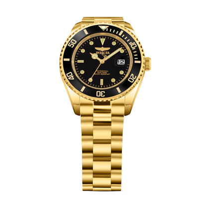 Invicta Silicone Analog Black Dial Men&