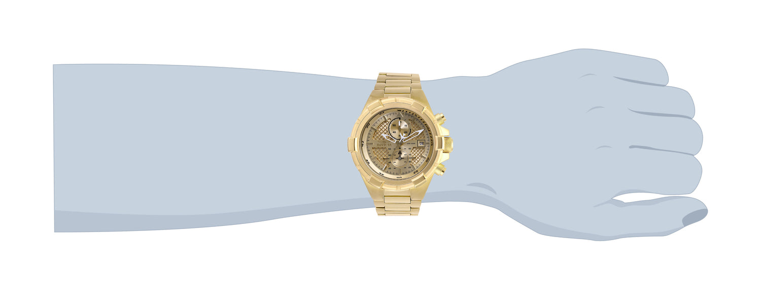 INVICTA Aviator Quartz Movement Rose Gold Analog  Dial Watch For Gents- 28128
