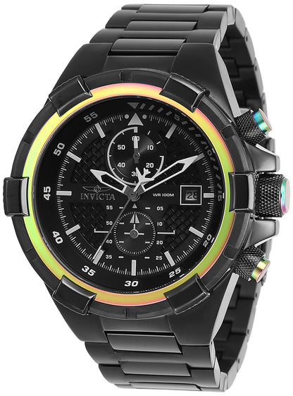 INVICTA Aviator Quartz Movement Black Analog  Dial Watch For Gents- 28131