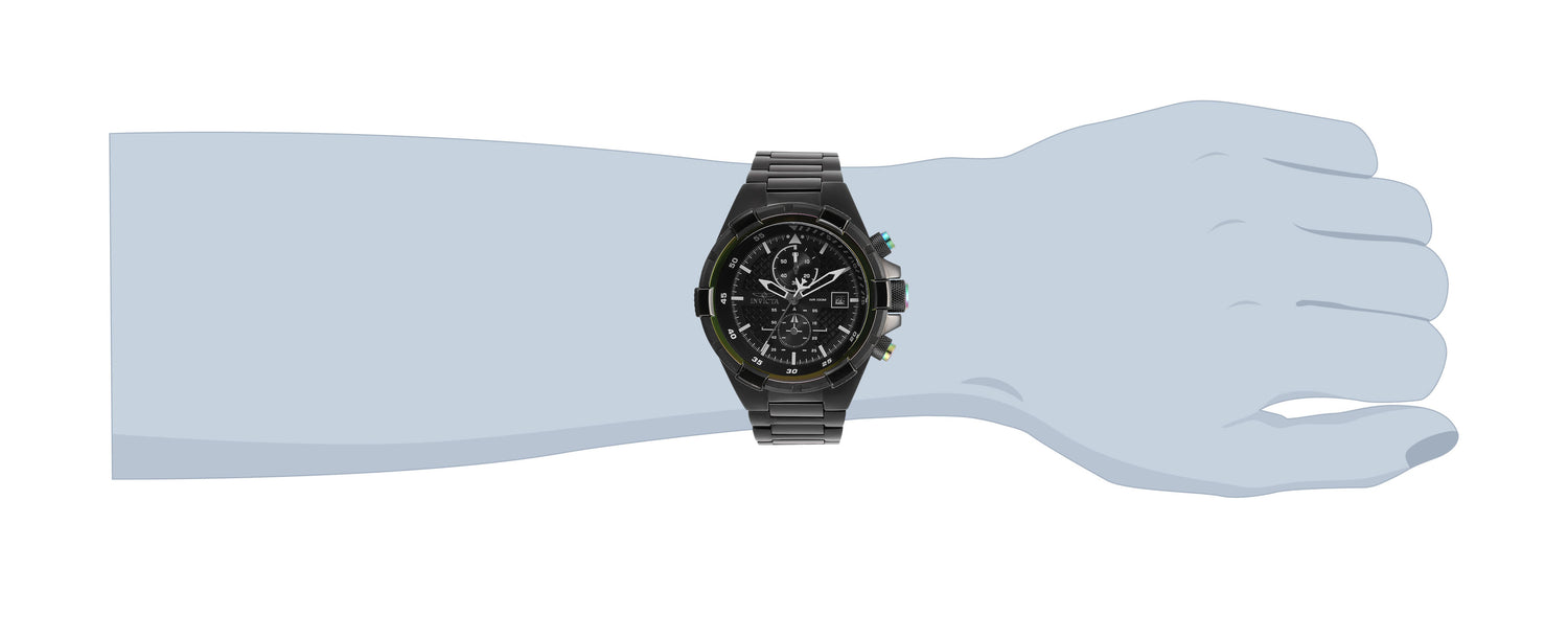 INVICTA Aviator Quartz Movement Black Analog  Dial Watch For Gents- 28131