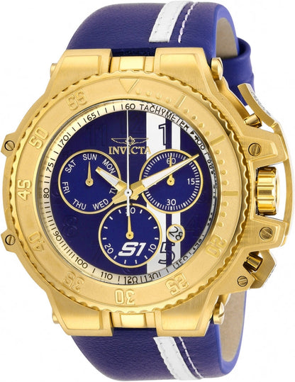 Invicta S1 Rally Quartz Blue Dial Analog Watch For Gents - 28396