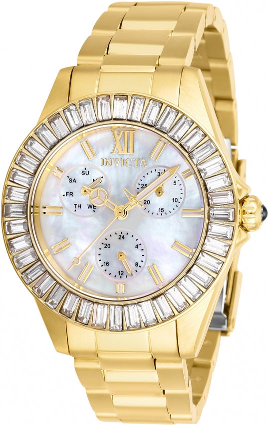 Invicta Angel Quartz Caliber VH68 Movement White Dial Analog Watch For - Ladies 28452