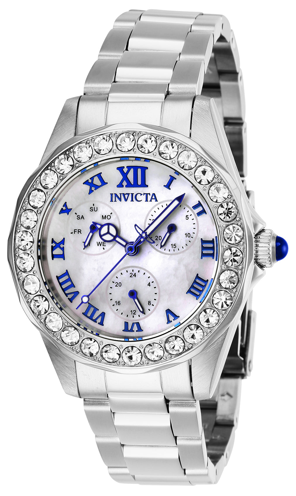 INVICTA Angel Quartz Movement White Analog  Dial Watch For Ladies- 28463