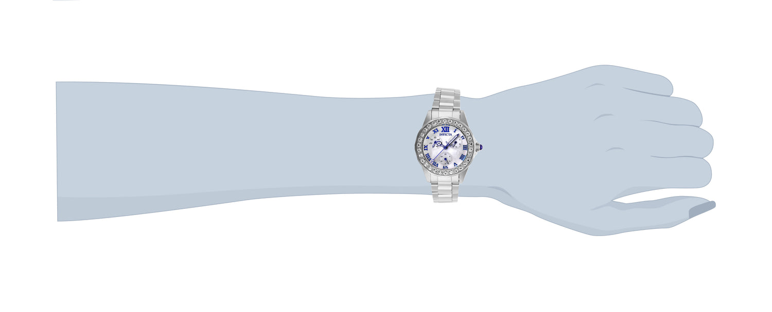 INVICTA Angel Quartz Movement White Analog  Dial Watch For Ladies- 28463