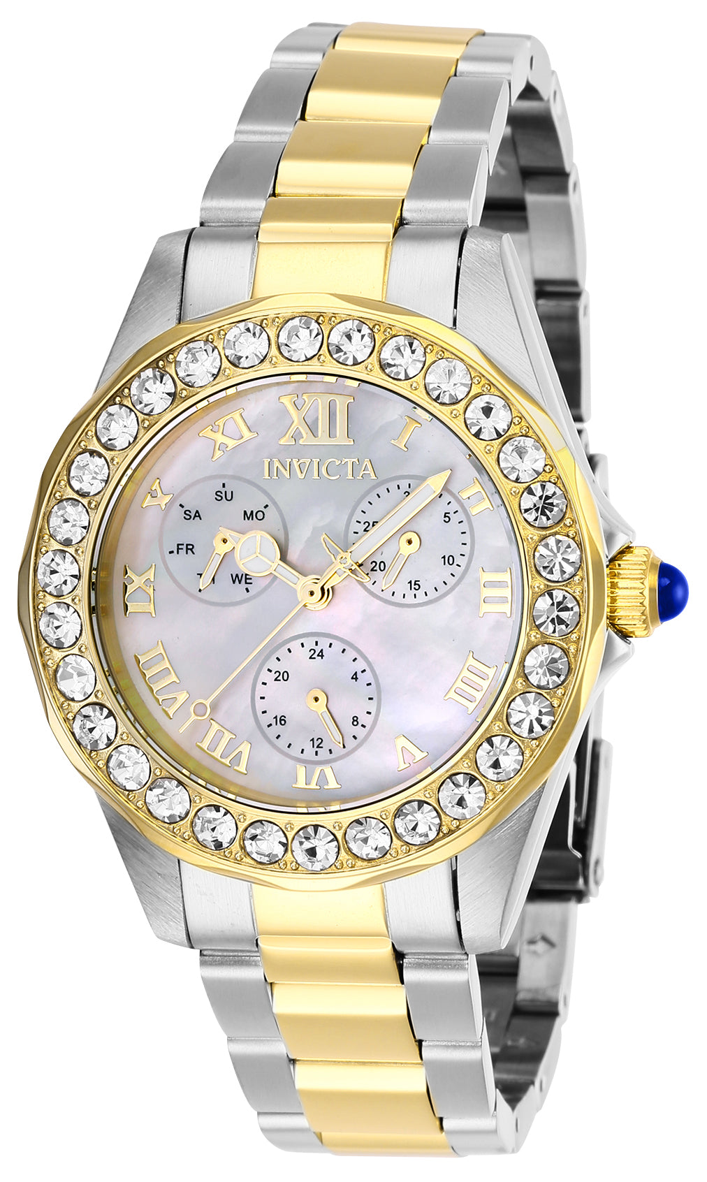 INVICTA Angel Quartz Movement White Analog  Dial Watch For Ladies- 28464