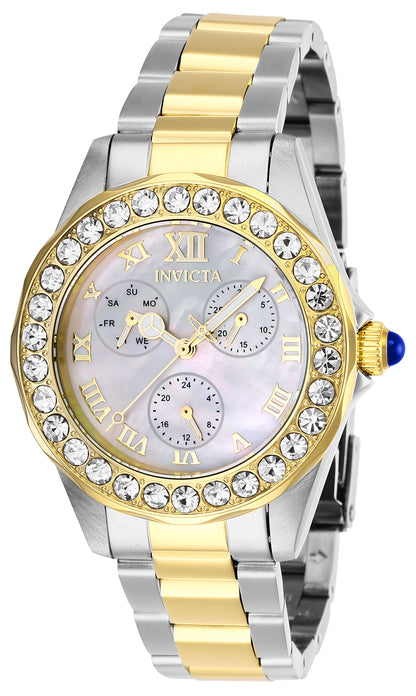 INVICTA Angel Quartz Movement White Analog  Dial Watch For Ladies- 28464