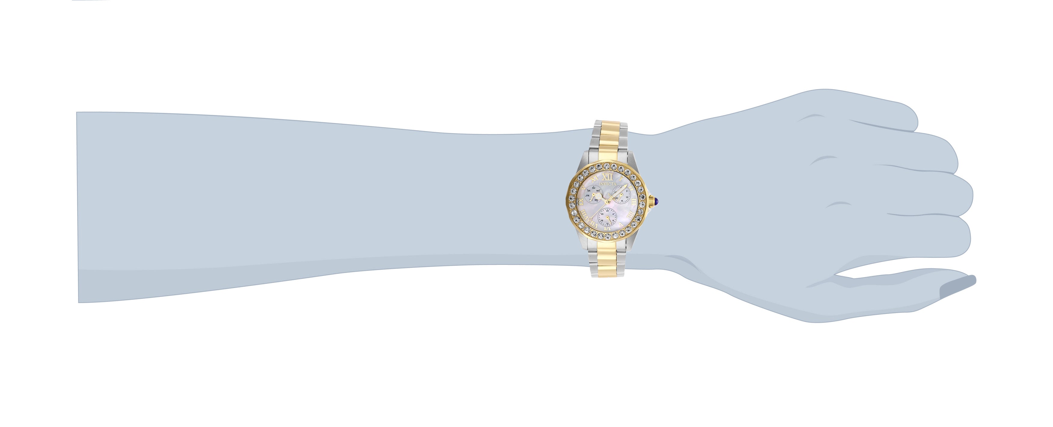 INVICTA Angel Quartz Movement White Analog  Dial Watch For Ladies- 28464