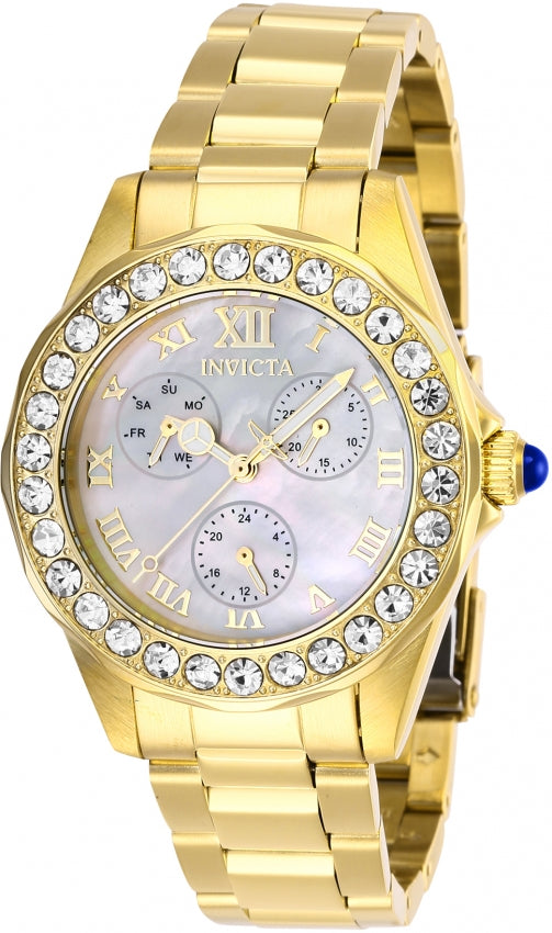 Invicta Angel Quartz Caliber VH68 Movement White Dial Analog Watch For - Ladies 28465