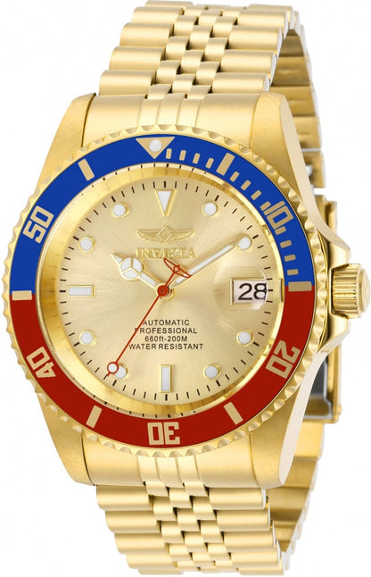 Invicta Pro Diver Automatic Gold Dial Analog Watch For Gents - 29183