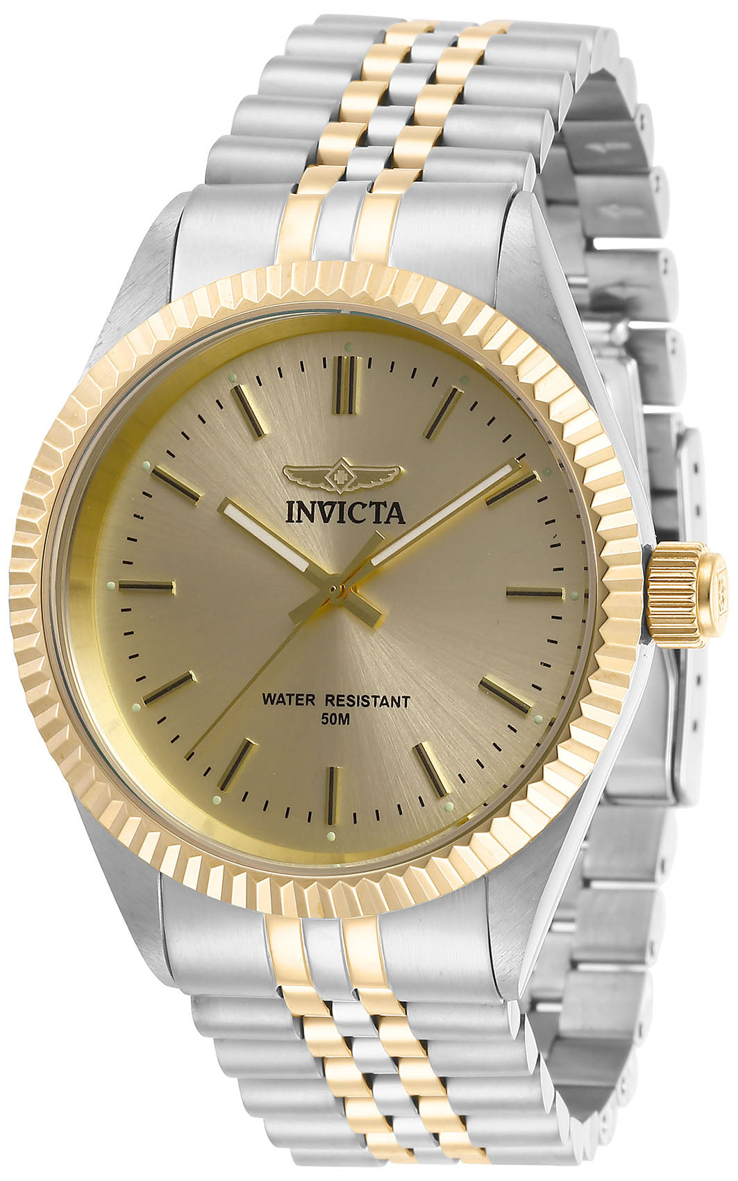 Invicta Specialty Quartz Gold Dial Analog Watch For - Gents 29382