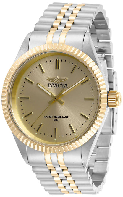 Invicta Specialty Quartz Gold Dial Analog Watch For - Gents 29382