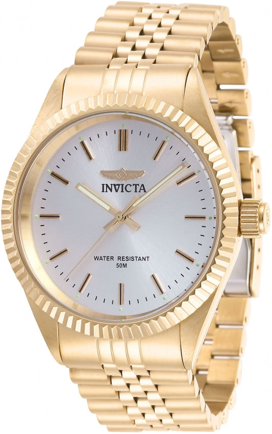 Invicta Specialty Quartz Silver Dial Analog Watch For Gents - 29384