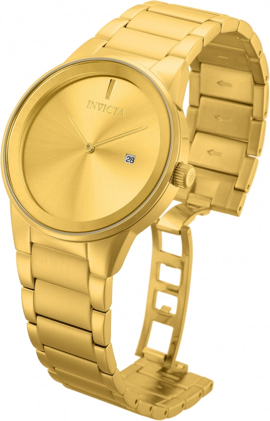 Invicta Specialty Quartz Gold Dial Analog Watch For - Gents 29471