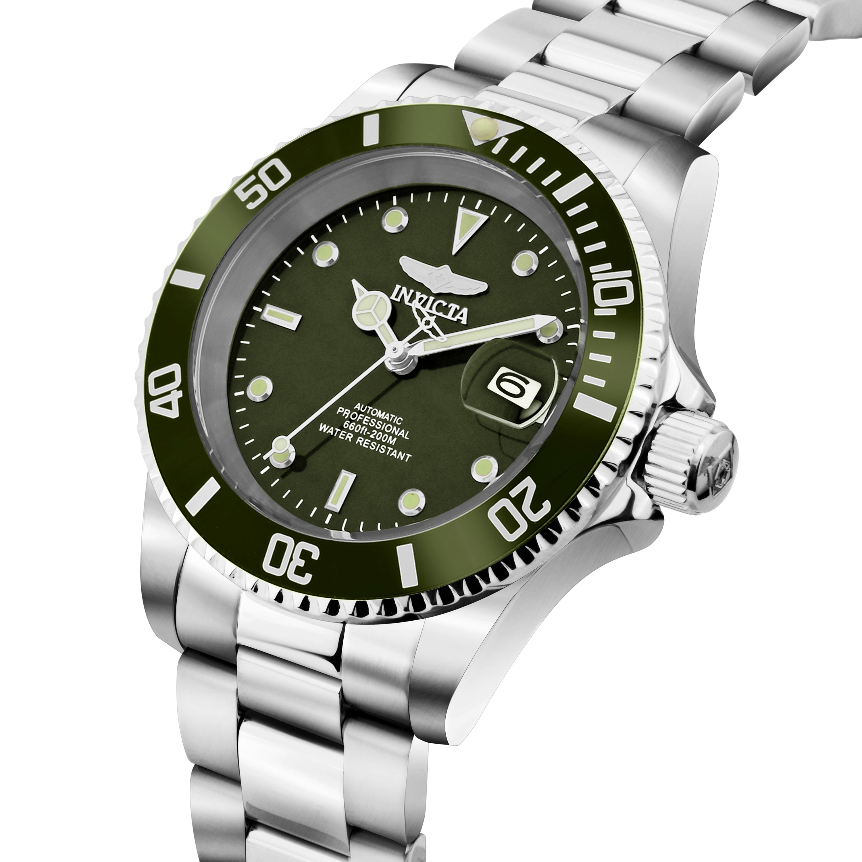 Invicta Pro Diver Automatic Green Dial Analog Watch For - Gents 35690