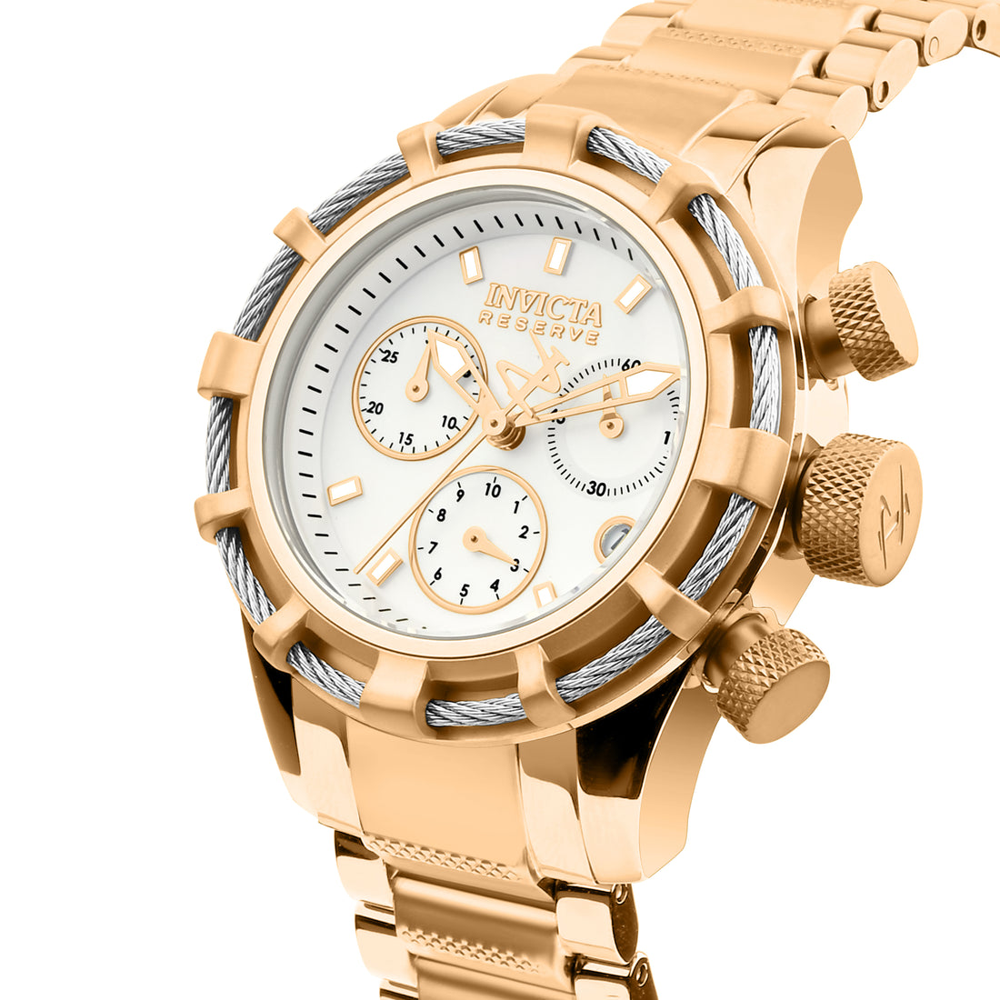 Invicta Bolt Quartz White Dial Analog Watch For - Gents 90010