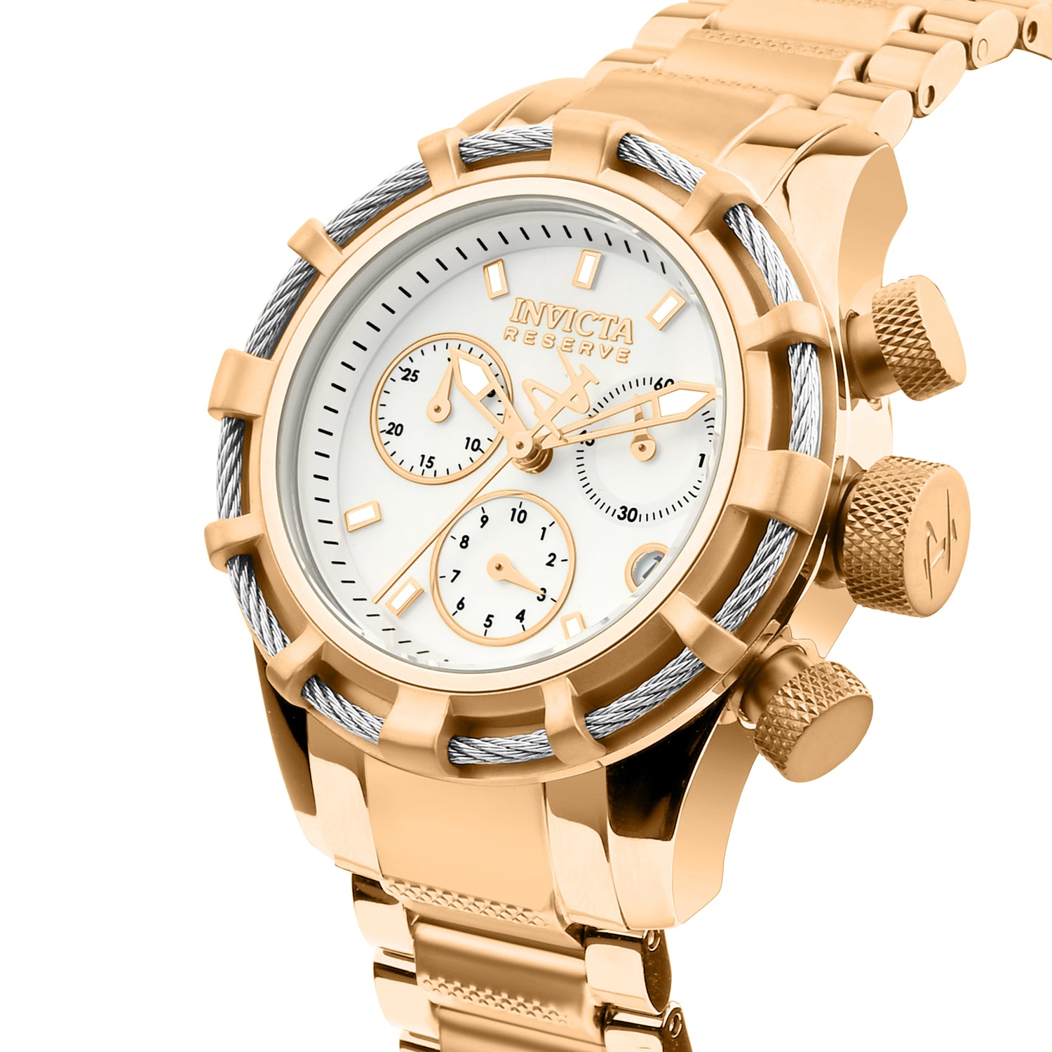 Invicta Bolt Quartz White Dial Analog Watch For - Gents 90010