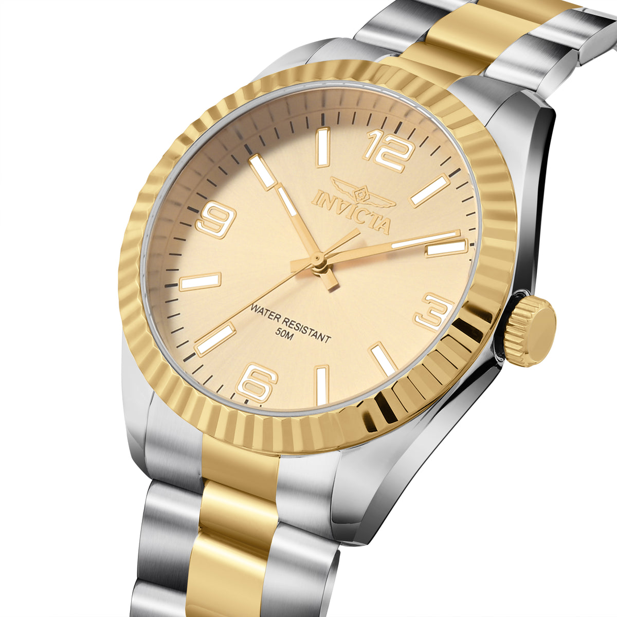 Invicta Specialty Quartz Gold Dial Analog Watch For - Gents 47457