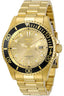 Invicta Stainless Steel Pro Diver Analog Gold Dial Watch for Men - 30025