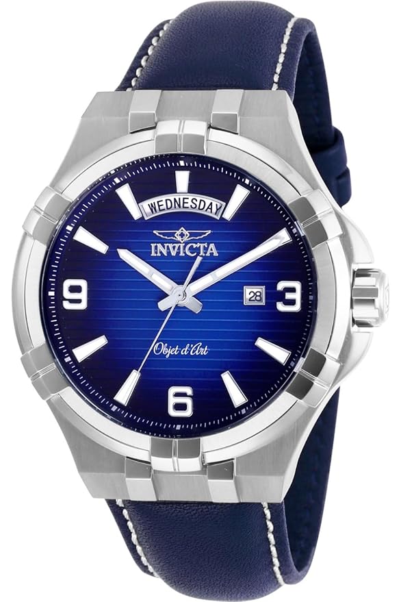 Invicta Objet D Art Quartz Blue Dial Analog Watch for Men - 30182