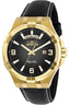 Invicta Leather Analog Black Dial Men's Watch-30186