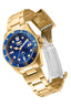 Invicta Stainless Steel Analog Blue Dial Women Watch-30484, Gold Band