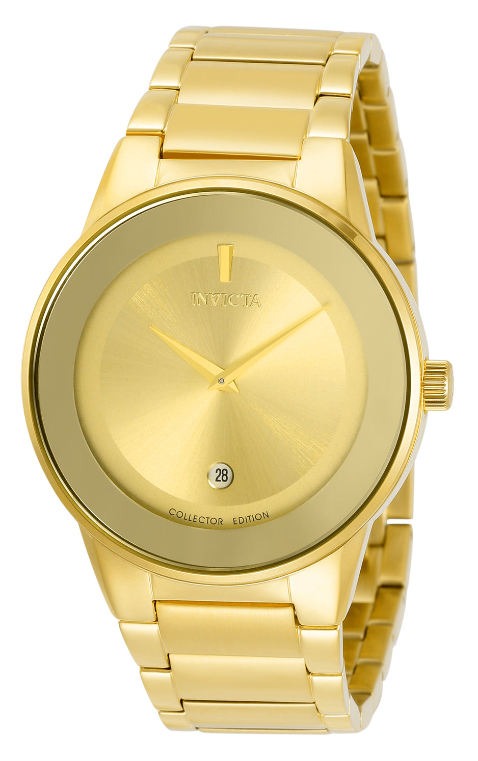 INVICTA Specialty Quartz Movement Gold Analog  Dial Watch For Gents- 30535