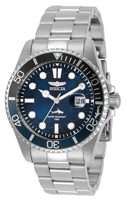 Invicta Pro Diver Men 43mm Stainless Steel Blue dial Quartz - 30807