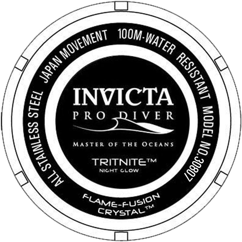 Invicta Pro Diver Men 43mm Stainless Steel Blue dial Quartz - 30807