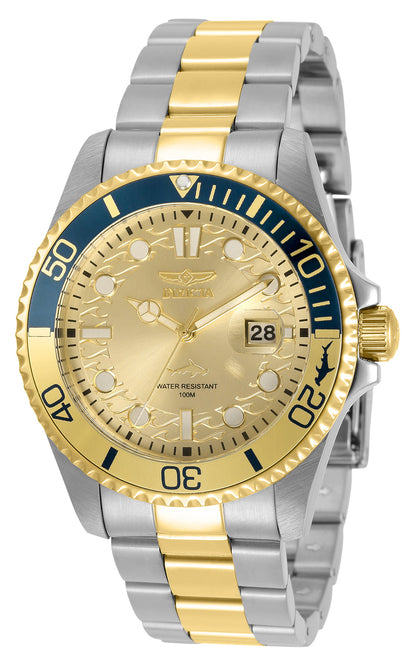 Invicta Pro Diver Quartz Gold Dial Analog Watch For - Gents 30948