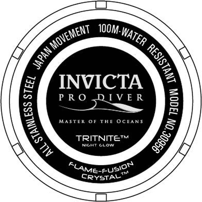 Invicta Pro Diver Quartz Black Dial Men&