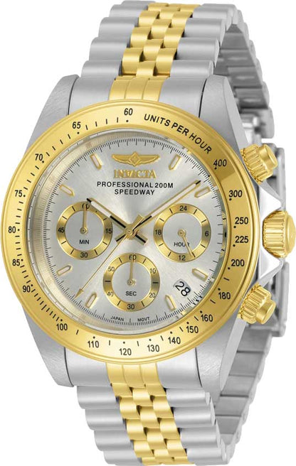 Invicta Speedway Quartz Silver Dial Analog Watch For Gents - 30991