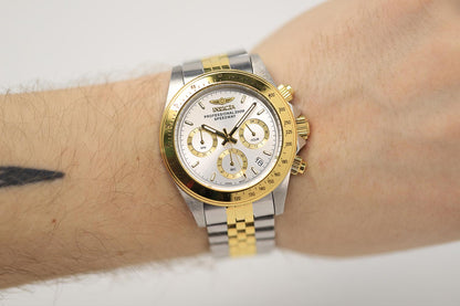 Invicta Speedway Quartz Silver Dial Analog Watch For Gents - 30991