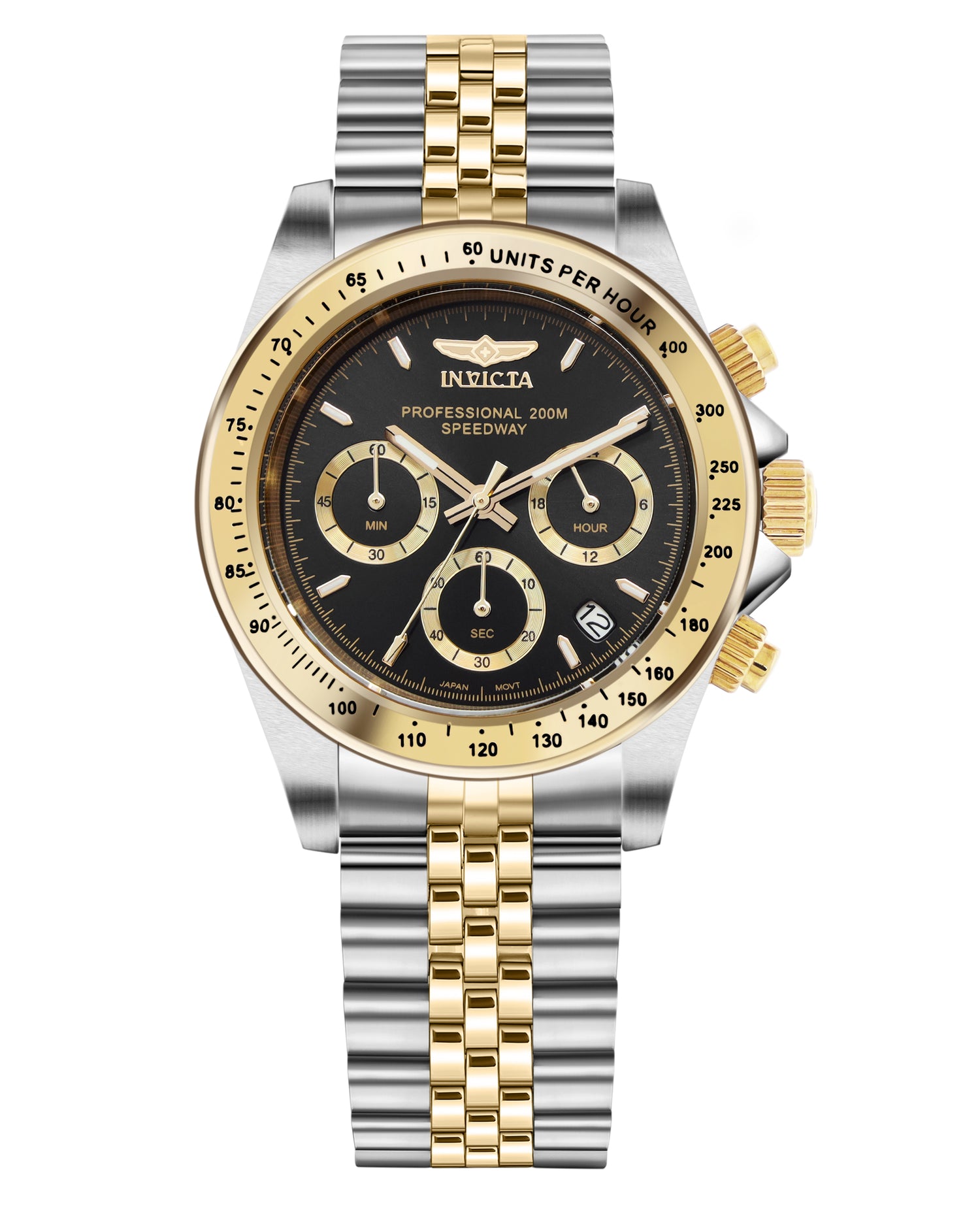 Invicta Speedway Quartz Caliber VD53 Movement Black Dial Analog Watch For - Gents 30992