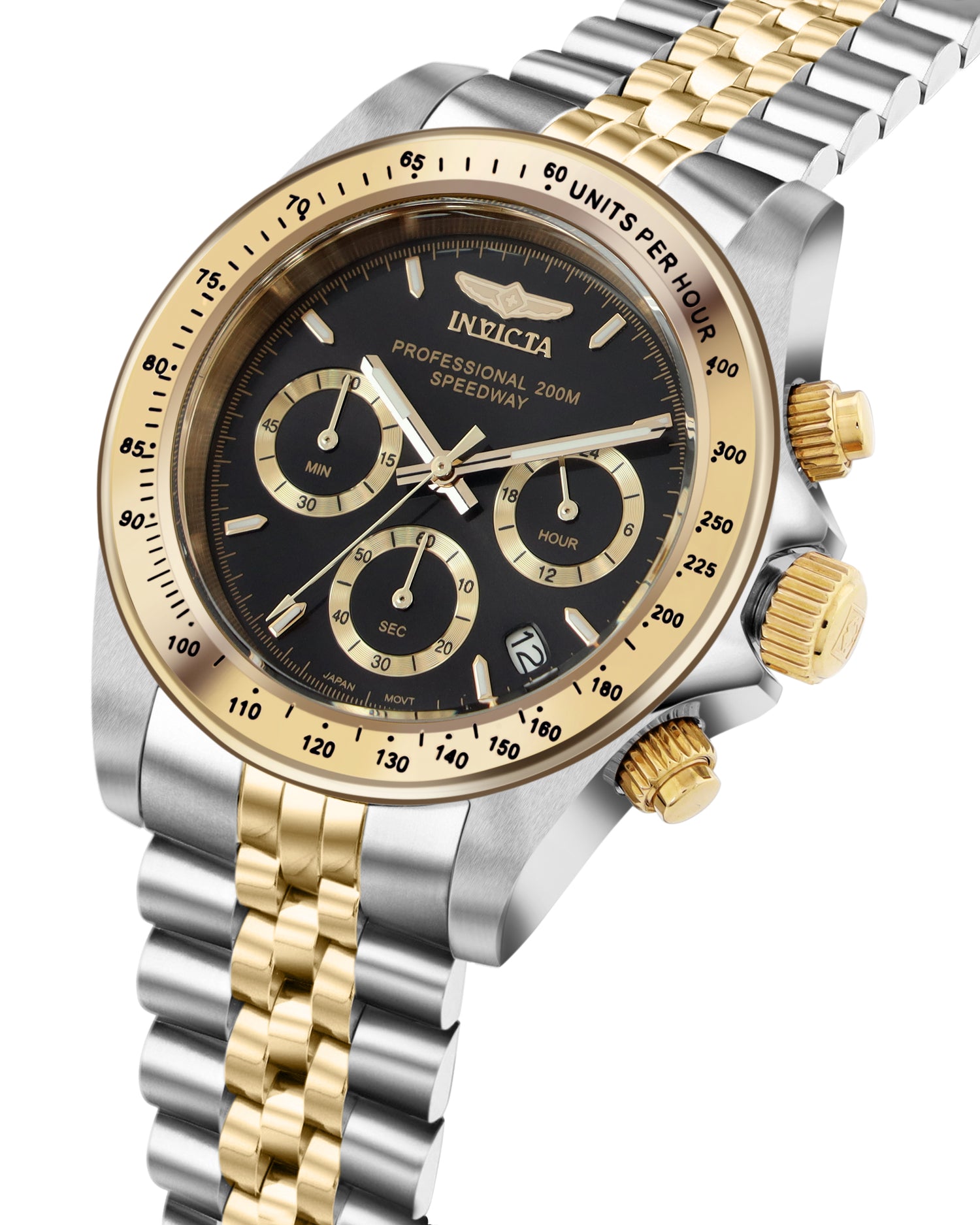 Invicta Speedway Quartz Caliber VD53 Movement Black Dial Analog Watch For - Gents 30992