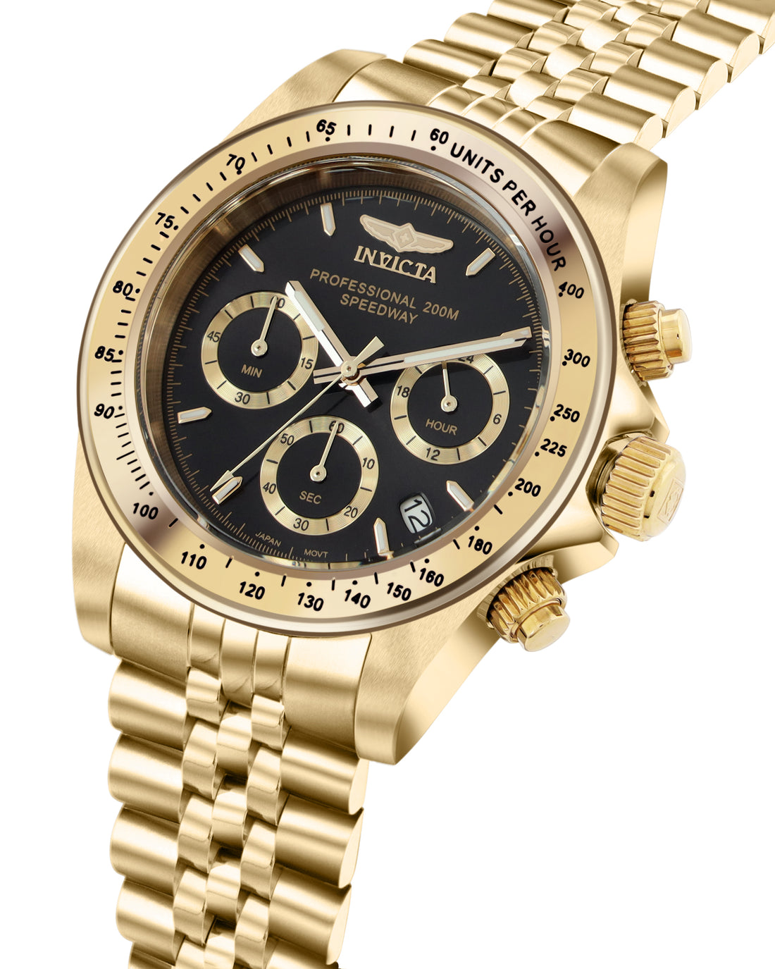 Invicta Speedway Quartz Caliber VD53 Movement Black Dial Analog Watch For - Gents 31001