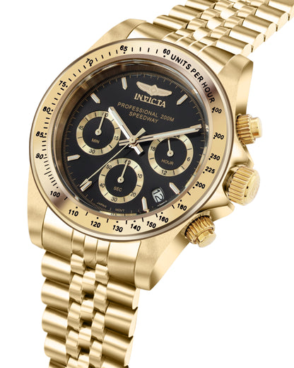 Invicta Speedway Quartz Caliber VD53 Movement Black Dial Analog Watch For - Gents 31001